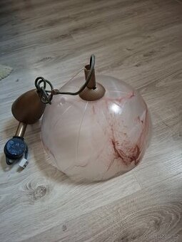 Stropní skleněné svitidlo na stahování