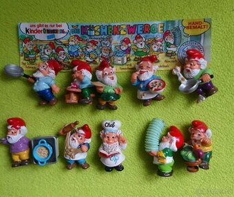 Kinder figurky - sada Trpaslíci v kuchyni 1x BPZ