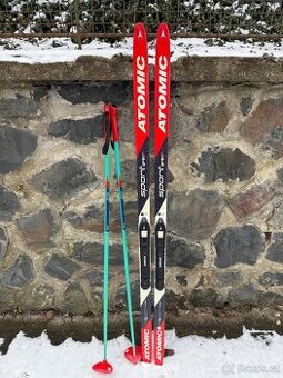 Běžky Atomic 150cm + hůlky