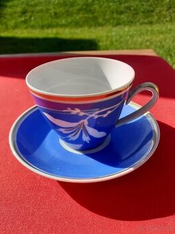 Šálek s podšálkem, starožitný, zn. LICHTE