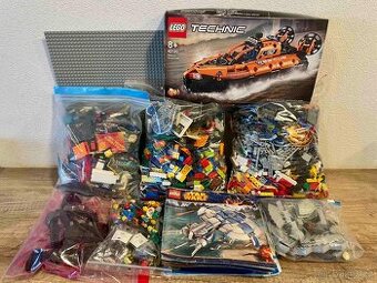 LEGO MIX figurek + 5KG kostek + baseplate + návody + STARWAR