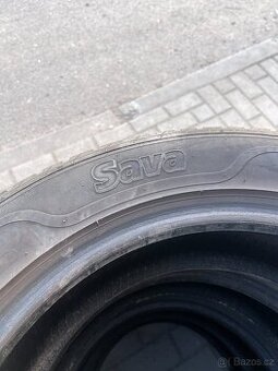 4x zimní pneu Sava 215/55 R17 – cca 4 mm, levně