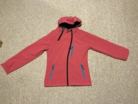 Outdoorová bunda Just Play - růžová s modrými zipy - 1