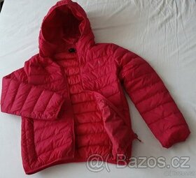 Dívčí bunda s kapucí růžová - 1