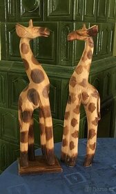 Dřevěné sošky žiraf