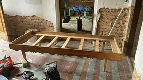 Daruji starsi drevenou postel na matraci cca 195x75 cm - 1