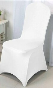 Návleky na židle, bílé, elastické. - 1