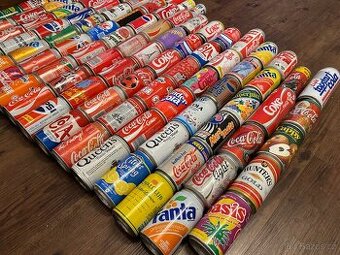 Staré plechovky Coca Cola , Pepsi, Sprite , Fanta