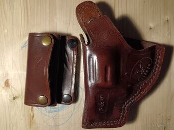 Pouzdro kožené na revolver 10-9 (S&W) LEVÉ