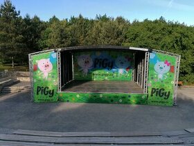 Podium, Stage, 5x4, 8x6, party stany, elektrocentrály a dalš