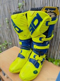 Sidi Crossfire 3 Srs TC222 Boot - Blue/Yellow - 1