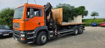 Man TGA 26.410 6x2 hákový kontejner s HR Hiab 166