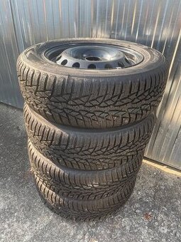 Plechové disky 6Jx15, Zimní pneumatiky Nokian 195/65 R15