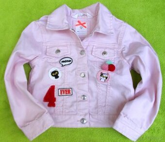 Krásná riflová strečová bunda H&M vel. 104 / 110