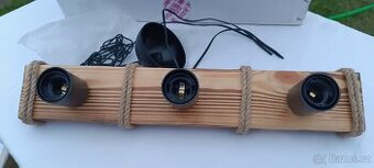 Rustikální stropní svítidlo "fošna"