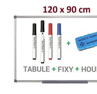 Magnetická tabule popisovací 120x90 cm