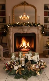 Adventní věnec - British Elegance - Luxusní Dekorace