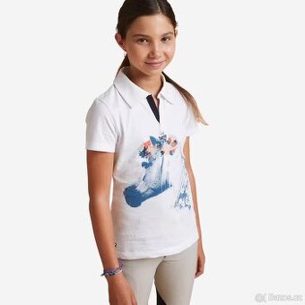 Dětské jezdecké polo tričko  Fouganza vel. na 12 let