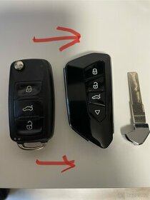 Klíč Škoda Superb 2 Keyless