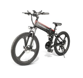 Celoodpružené skládací elektrické kolo 26 kola 500W 48V AKU