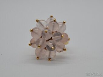 Velký zlatý prsten s RŮŽENÍNEM