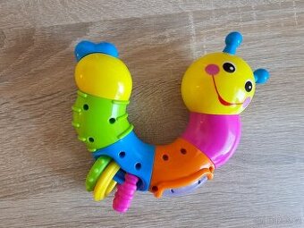 Chrastítko Housenka Modrá - Hola