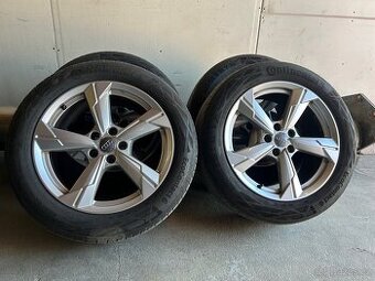 Alu kola Audi 5x112  8Jx18” 4K0601025D + pneu continental