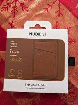 SLEVA - Pouzdro na karty Nudient MagSafe Wallet ink.