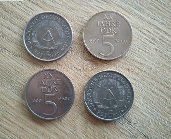 DDR - 5 mark - rok 1969