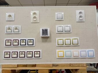 Zásuvky vypínače výprodej kus 60,-kč