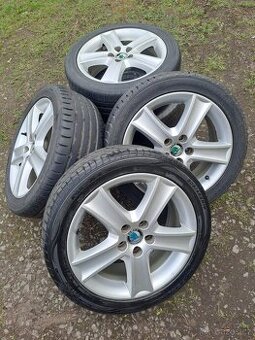 Alu kola 5x100 originál Škoda Fabia 205/45 R16