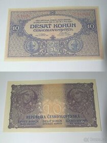 Kopie vzácných 1 republikových bankovek - Mucha - 1