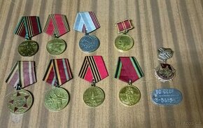 Medaile a vojenská známka SSSR - 1