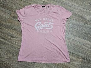 Dámské tričko Gant růžové vel. M - 1