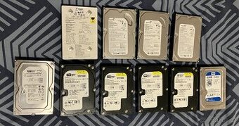 PATA hard disky, HDD 3,5", odzkoušené, cena od 89,- kus