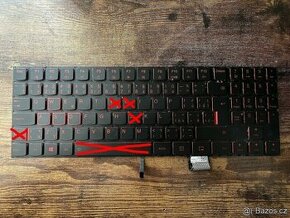 Klávesy/tlačítka CZ - klávesnice pro Lenovo Legion Y520