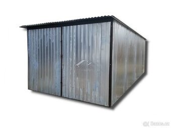 Plechová pultová garáž 5x3m