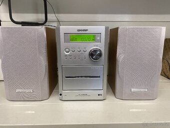 Mikrověž Sharp XL-MP35H kazeta CD AUX - 1