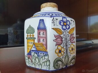 Maľovaná nádobka - habanská fajansa