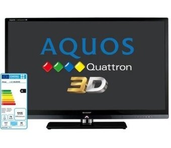 3D LED TV Sharp + 2 X aktivní 3D brýle