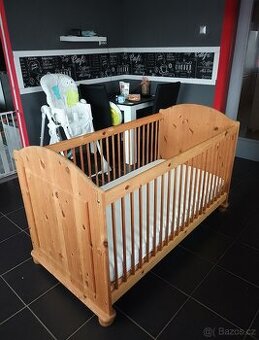 Dětská postýlka + matrace Antiacaro 140x70