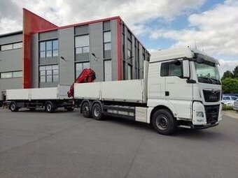 MAN TGX 26.510 - 6x2 – Valníková Souprava + HR-Fassi F235