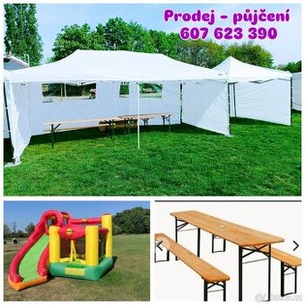 Párty stany - skákací hrady - pivní sety