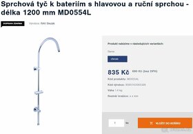 RAV Slezák set sprochové tyče-hlavové sprchy a přepínače