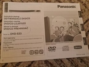 Přehrávač Panasonic DVD/CD S33