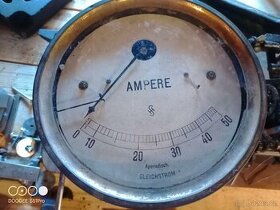 Ampérmetr velký mosazný - 1