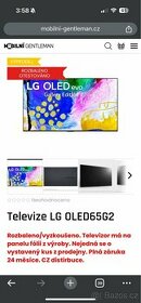 Televize LG OLED65G2. Rozbaleno. Zaruka 24 mesice. DPH