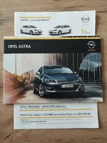 Opel Astra prospekt leták ceník