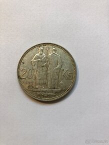 Stříbrná 20 koruna 1941 Slovensko