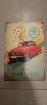 Plechová cedule 200x300mm Škoda Felicia